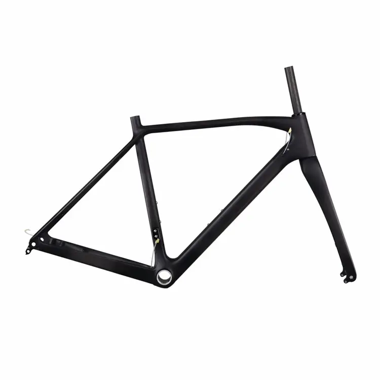 Cadre de vélo en fibre de carbone supports plats, 2022x12mm, modèle 142, supports de freins à disque, cyclocross, super léger