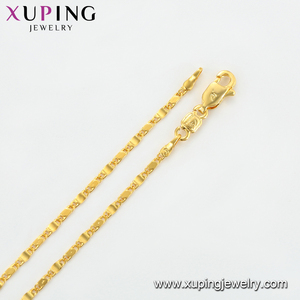 Bijoux en plaqué or 24K, collier de luxe et chaîne en or, pour les femmes, tendance, 44890 - Product Image 4