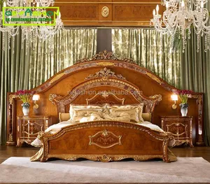 Custom Antique Reproduction Bedroom,European Bedroom Furniture Set Royal Luxury