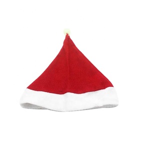 Classic Nylon Christmas Santa Hat Promotional Gift for Kids and Adults Party Holiday Celebration Festive Accessory Custom Logo