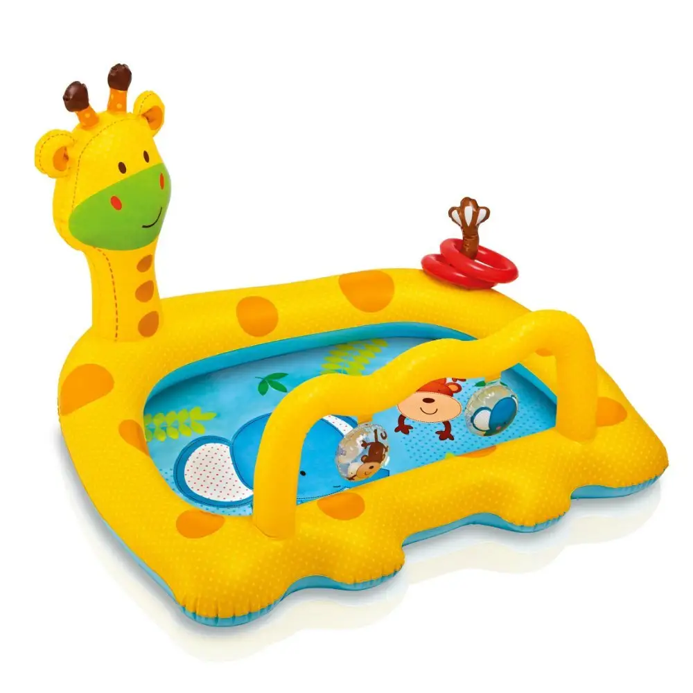लवली हिरण जिराफ पशु डिजाइन सुरक्षा पीवीसी Inflatable बच्चों तैराकी इनडोर <span class=keywords><strong>पूल</strong></span>