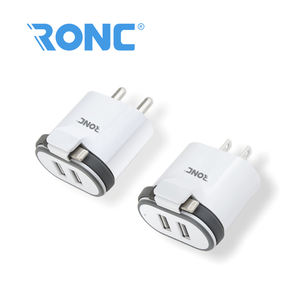 CE <span class=keywords><strong>3</strong></span>.4A <span class=keywords><strong>2</strong></span> ports universal travel usb-ladegerät mit curl kabel - Product Image 2