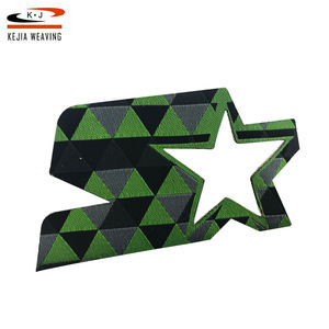 Corte ultrasónico diseño bordado merrow frontera todo tipo de sombrero tamaño estándar tejida personalizado parche - Product Image 6