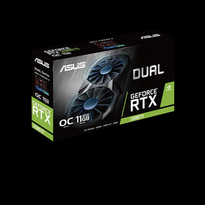 Tarjeta gráfica para juegos ASUS DUAL <span class=keywords><strong>Geforce</strong></span> RTX 2080Ti OC 11G usada con memoria de vídeo PCI Express 3,0 11GB GDDR6 - Product Image 4
