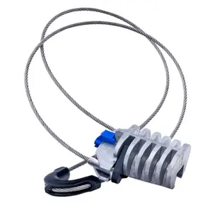 Cable Tension Clamp Plastic Anchor Tension Clamp For Figure 8 Cable Aerial Electric Fiber Optic Cable Clamp