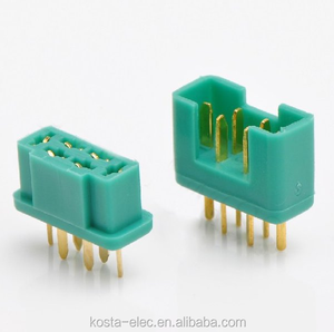 <span class=keywords><strong>MPX</strong></span> Plug 6 Pin Buatan Tiongkok Konektor Multipleks <span class=keywords><strong>MPX</strong></span> Lapis Emas untuk Baterai RC LiPo Motor ESC