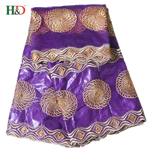 H & D 2018 Style De Mode En Gros de Haute Qualité Bazin Riche Broderie En Chine - Product Image 5
