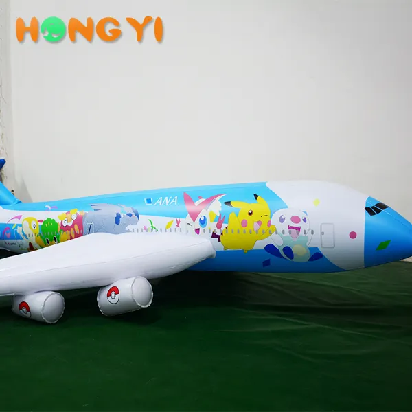 Inflable de encargo al por mayor de la aduana inflable 3D que hace publicidad del modelo de avión inflable decorativo del helio