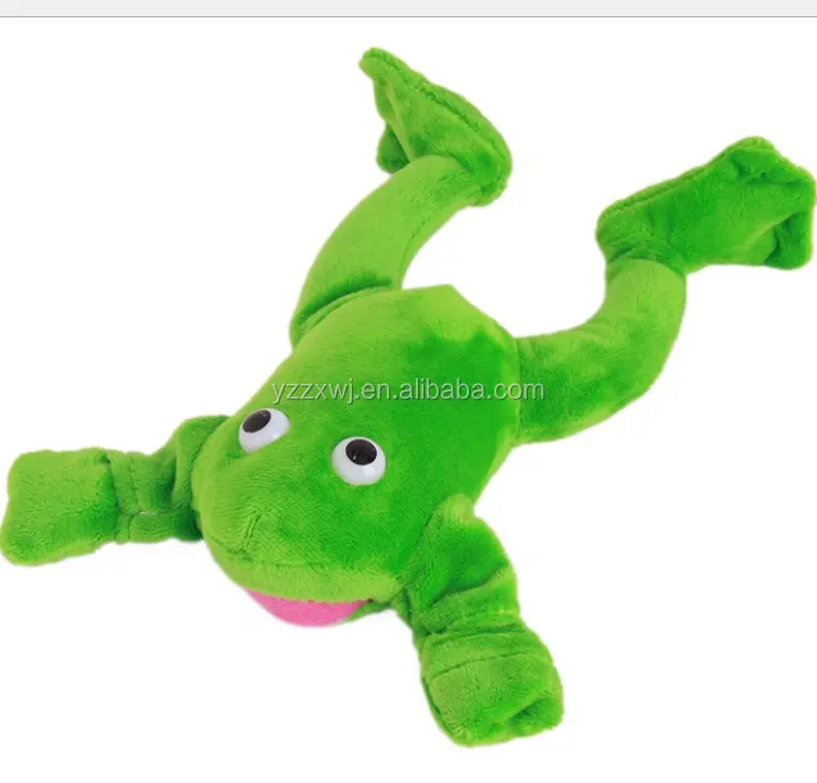 Amostra grátis Plush Slingshot Animal Voador com gritando mosca animais de pelúcia sapo pelúcia voando com som