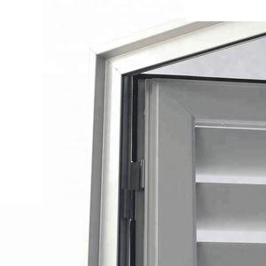 AS2047 standart özel iç ayarlanabilir gri alüminyum veya cam tek menteşeli panjur panjurlu kapı - Product Image 4