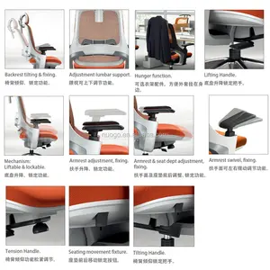 Office Chairs Iron 2024 New Modern Trend Genuine Leather High Back Boss Executive Swivel Height Adjustable Unique Design Leather