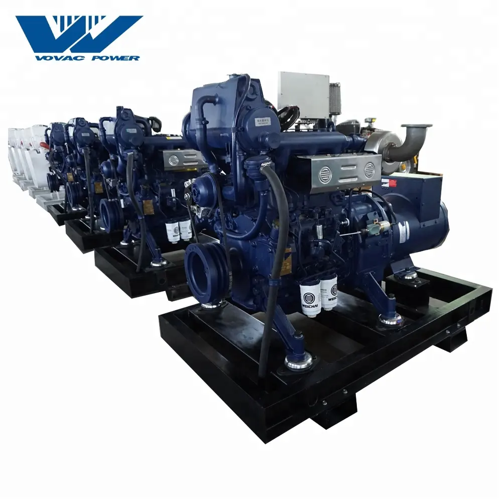 Zee Waterkoeling Weichai 20KVA Marine Diesel Generator Voor Boot