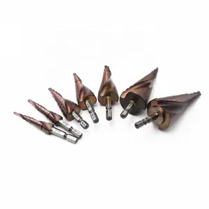 M35 HSS <strong>Cobalt</strong> Spiral Flute Step <strong>Drill</strong> <strong>Bit</strong> <strong>Set</strong> Pagoda <strong>Drill</strong> <strong>Bit</strong> for Stainless Steel Metal Sheet Drilling - Product Image 1