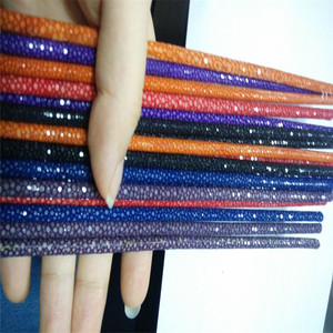 Piel de Raya 100% Genuina, Material de Pulsera de Lujo, Piel de Pez Raya Negra de Alta Gama - Product Image 3