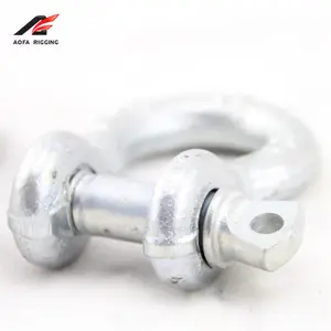 Yüksek kalite dövme g-2130 3/4 5mm 100ton clevis jis b2801 siyah ve alüminyum pranga hitch arma sabit yaylı kelepçe