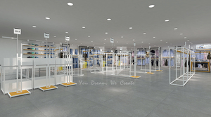 <span class=keywords><strong>2018</strong></span> dernière Moderne Dame Et Homme Vêtements Magasin Design D'intérieur de Magasin de Vêtement de Mode Design Présentoir de Vêtements - Product Image 3
