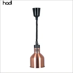 Hotel supplies wholesale items rose gold unique buffet lamps hanging catering heat lamps food warmer with promotion price