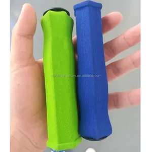 Foam silicone rubber handle used on bicycles and golf clubs