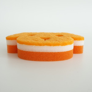 Animal hund form geschirr gericht reinigung scourer/wäscher drei schichten schwamm pad - Product Image 2