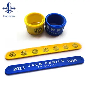 Bracelet de claque en PVC avec Logo personnalisé, règle de claque, Bracelet de claque en Silicone