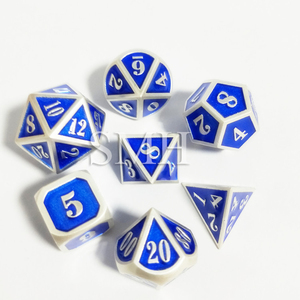 Cao đáng tin cậy nhà sản xuất bán buôn tùy chỉnh đa diện RPG kim loại trò chơi xúc xắc Bộ - Product Image 3