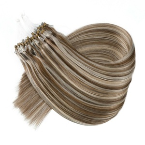 Precio de fábrica de venta al por mayor venta al por menor anillo <span class=keywords><strong>micro</strong></span> extensiones de cabello humano extensiones de bucle de extensión de cabello en stock - Product Image 5