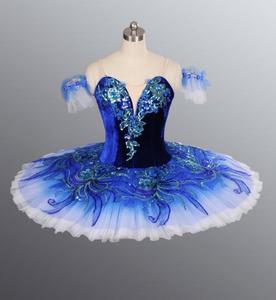 N000086 Costume <span class=keywords><strong>de</strong></span> ballet <span class=keywords><strong>TUTU</strong></span> en polyester bleu Octavia pour femmes adultes - Product Image 1