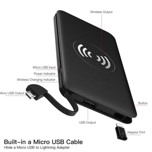 USB C 10000 mAh chargeur portable batterie double <span class=keywords><strong>sortie</strong></span> <span class=keywords><strong>10</strong></span> w charge rapide banque de puissance sans fil - Product Image 2