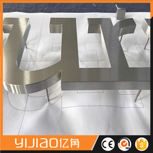 rotulacion fabricada en metal acero aluminio en volumen en alfabeto y numero - Product Image 3