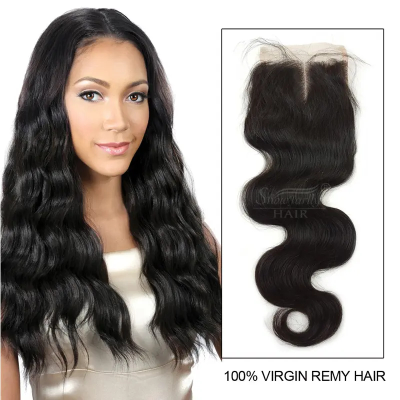 Top selling products in Alibaba USA bleached knots 8" to 20" cheap human hair 4*4 cheap Brazilian lace front closure piece