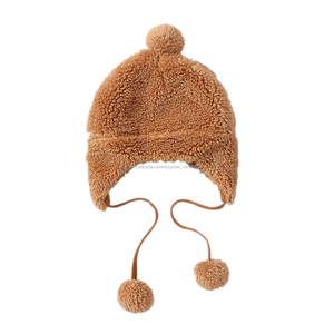 Promocional bebé <span class=keywords><strong>de</strong></span> invierno con orejeras <span class=keywords><strong>de</strong></span> <span class=keywords><strong>la</strong></span> nieve sombrero <span class=keywords><strong>chica</strong></span> <span class=keywords><strong>de</strong></span> piel <span class=keywords><strong>de</strong></span> invierno sombrero - Product Image 5