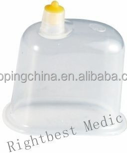Caliente nuevo plástico desechable estéril ventosas masaje 6 copas de succión al vacío cupping masaje