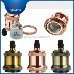 Cổ điển kim loại ánh sáng ổ cắm 250V 4A CE chứng nhận E26/E27 vít Chủ Đề Bóng đèn Holders với không có chuyển đổi - Product Image 2
