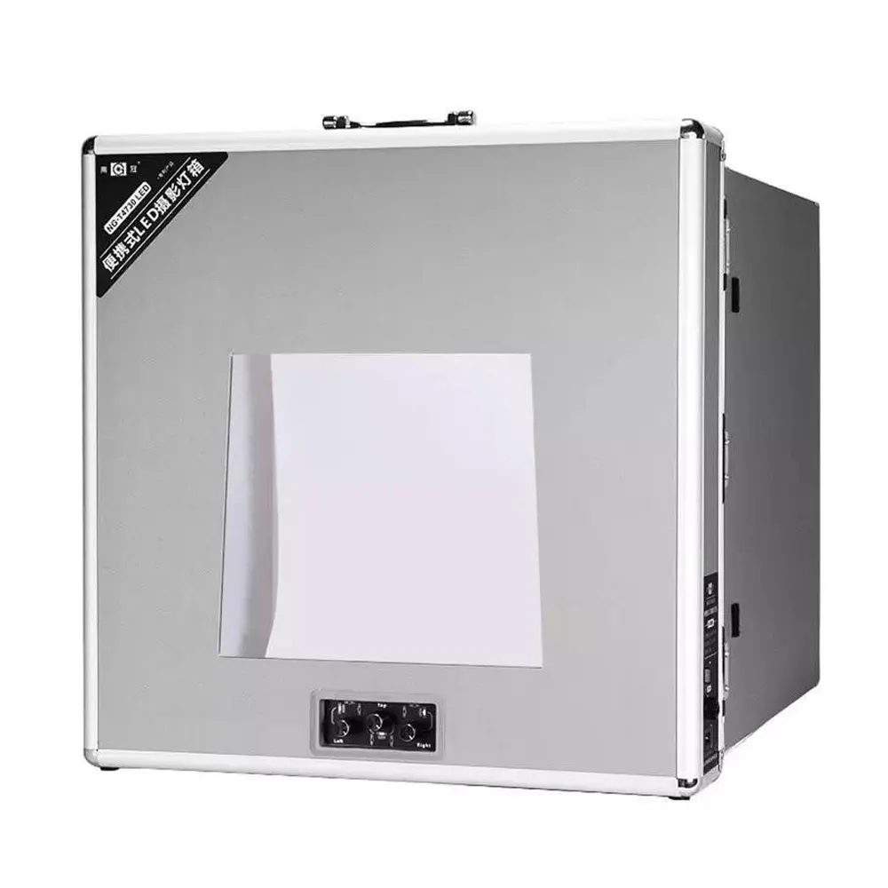 पोर्टेबल फोटो प्रकाश मामला Foldio बॉक्स फोटो स्टूडियो प्रकाश का नेतृत्व किया 47 cm * 47 cm * 10 cm फोटोग्राफी स्टूडियो किट