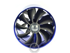 F1-Z Doble/Doble Supercharger Turbo Turbonator Aire Gas Fuel Saver Fan Azul - Product Image 2
