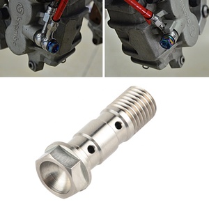 Tornillo Doble <span class=keywords><strong>Banjo</strong></span> de Titanio NiceCNC M10 X 1.25 para <span class=keywords><strong>Yamaha</strong></span> YFZ YFM 250 350 400 450 660 700 - Product Image 2