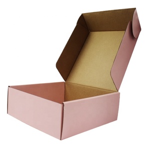 Bon marché OEM de luxe logo personnalisé imprimé petite rose couleur <span class=keywords><strong>dvd</strong></span> mailer emballage boîte en carton ondulé boîte d'expédition carton boîte - Product Image 1
