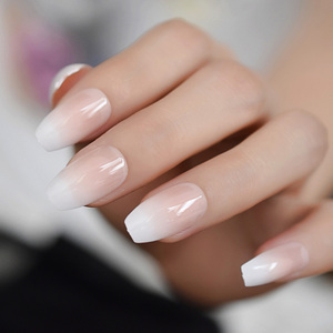 Ombre Français <span class=keywords><strong>Ballerine</strong></span> <span class=keywords><strong>Faux</strong></span> Ongles Gradeint Naturel Cercueil <span class=keywords><strong>Faux</strong></span> Ongles En Gros Ongles Fournisseur 24 - Product Image 4