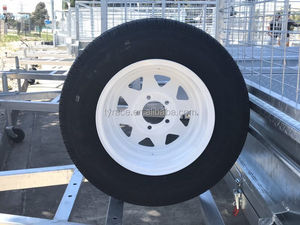 Jantes de <span class=keywords><strong>roue</strong></span> de <span class=keywords><strong>caravane</strong></span> Sunraysia de 14 <span class=keywords><strong>pouces</strong></span>, pneus en acier pour remorque, 185R14LT, 5 goujons - Product Image 2