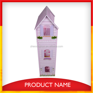 Maison de poupée jouet en bois pour enfants avec petits meubles - Product Image 5