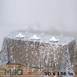 <span class=keywords><strong>Tovaglia</strong></span> <span class=keywords><strong>Elegante</strong></span> con Paillettes Dorate Rosa, <span class=keywords><strong>Copritavolo</strong></span> con Lustrini per Occasioni Speciali - Product Image 5