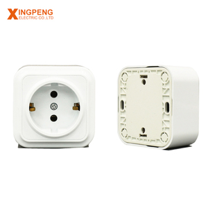 Điện Bề Mặt Núi 64*64 Mm 16 Amp Bảng Điều Khiển ABS Schuko Ổ Cắm Tiêu Chuẩn Châu Âu - Product Image 2