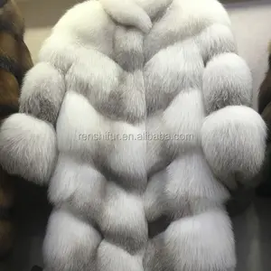 المرأة الأزياء ريال فوكس الفراء معطف الشتاء الروسي