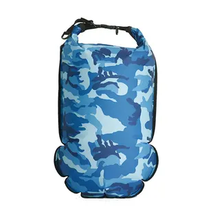 Sac sec étanche de camouflage en polyester pour randonnée gonflable, Logo personnalisé, Pack d'océan, vente en gros, 190T