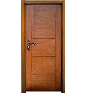 Flush veneer modern door architectural swing bedroom custom solid hardwood wooden oak door