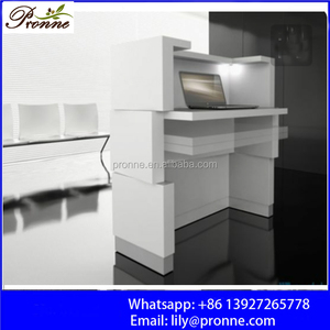 2025 American Style High Gloss Modern Salon <strong>Reception</strong> <strong>Counter</strong> for Sale - Product Image 3