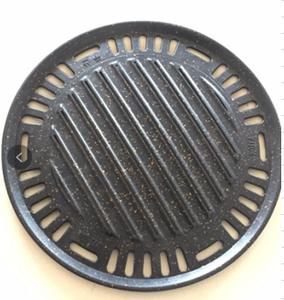 Commercial Korean BBQ Griddle Plate Round Non-stick Grill <strong>Pan</strong> with <strong>Egg</strong> Cheese Ring for Barbecue Restaurant Gas &amp; Charcoal Stove - Product Image 4