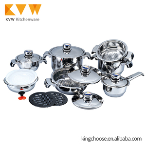 Bộ Dụng Cụ Nấu Ăn Phẫu Thuật Chống Dính Bằng Thép Không Gỉ 16 Chiếc Phong Cách Mới - Product Image 4