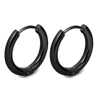 Bijoux simples de luxe, grandes boucles d'oreilles tendance, populaire, plaqué or 18k, en acier inoxydable, grandes boucles d'oreilles pour hommes et femmes, vente en gros