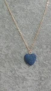 Collar de piedra de <span class=keywords><strong>Lava</strong></span> con corazón para mujer, difusor de aceite esencial, collar de roca volcánica para mujer, joyería para novia - Product Image 5